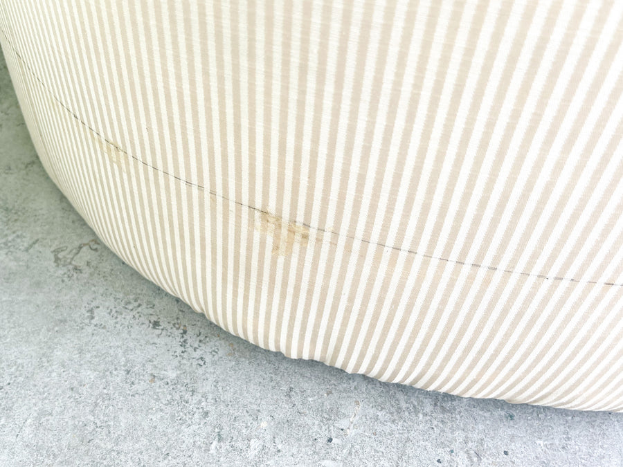 Palm Beach Chic Pinstripe Pouf