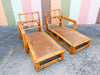Two Part Ficks Reed Rattan Chaise