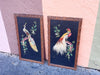 Pair of Mexican Feather Bird Art