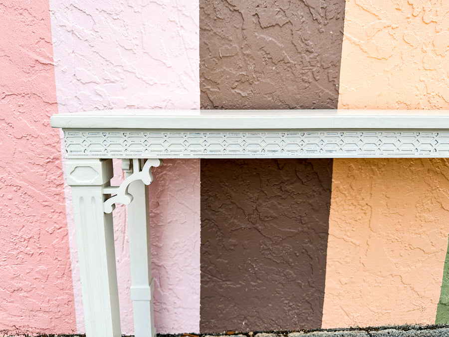 Palm Beach Chic Fretwork Console