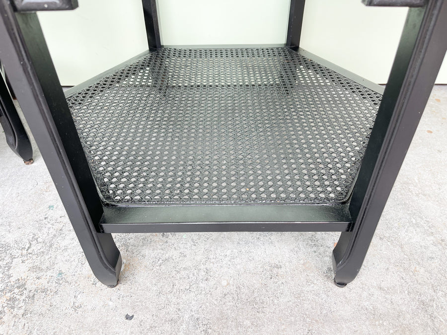 Pair of Fretwork Octagon Side Tables