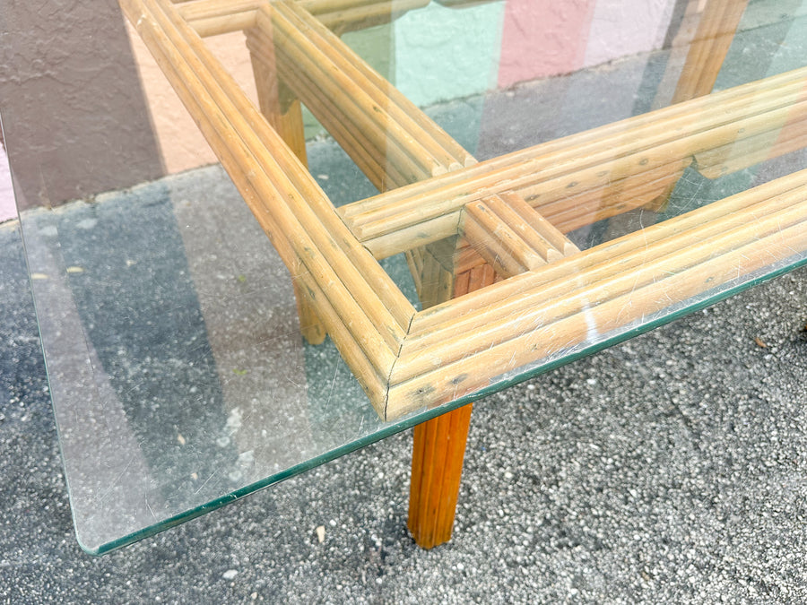 Warehouse Wednesday: Grid Top Rattan Dining Table