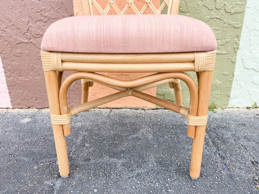 Lattice Love Honey Rattan Dining Table Set