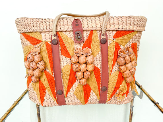 Island Chic Raffia Bag