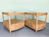 Pair of Island Style Bamboo Side Tables