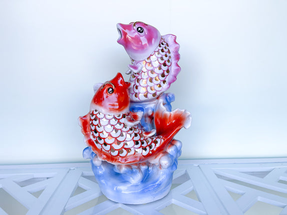 Large Fab Porcelain Koi Fish