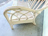 Painted Rattan Settee