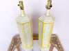 Pair of Plaster Faux Bamboo Lamps