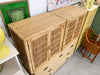 Pair of Oversized Island Style Rattan Chests