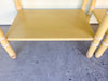 Pair of Yellow Thomasville Faux Bamboo Nightstands