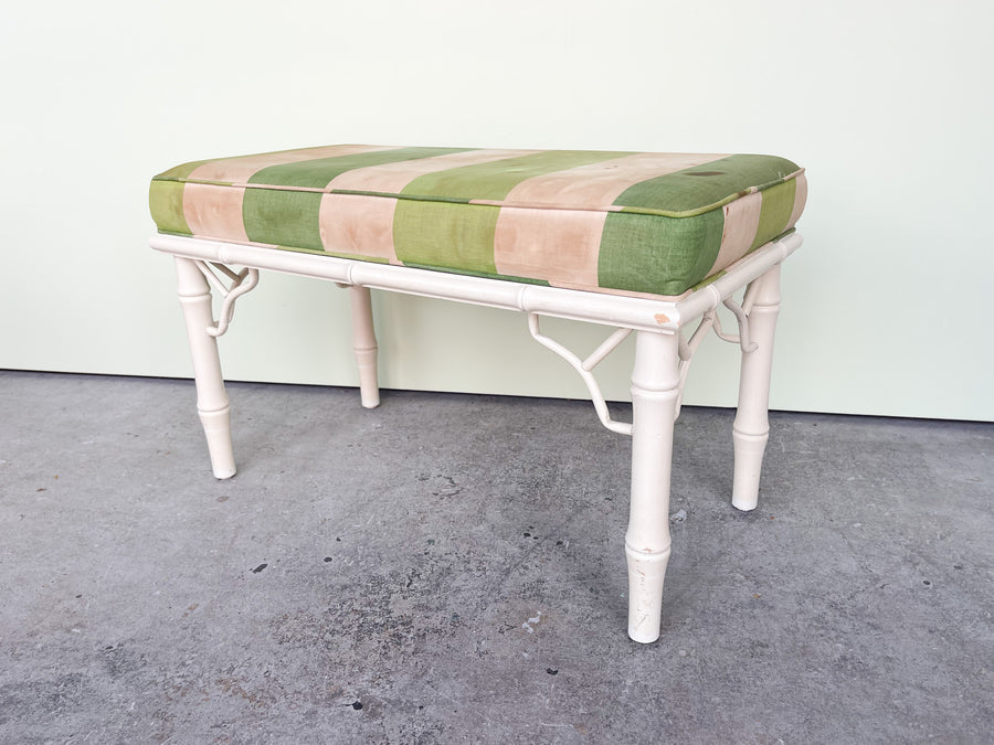 Pair of Ficks Reed Faux Bamboo Benches