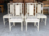 Six Palm Beach Faux Bamboo Dining Chairs