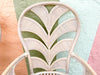 Pair of Palm Frond Balloon Back Chairs