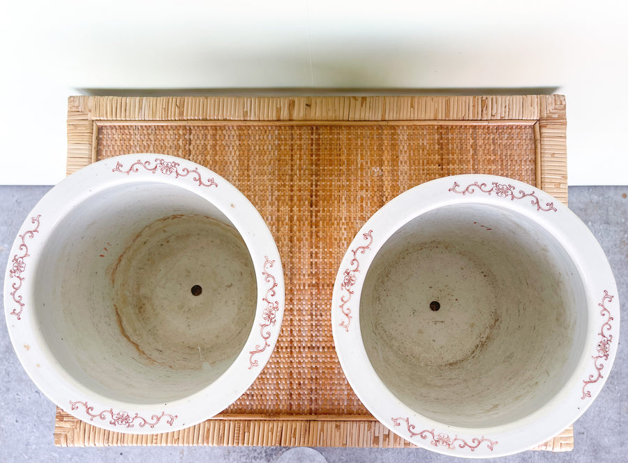 Pair of Chinoiserie Chic Cachepots
