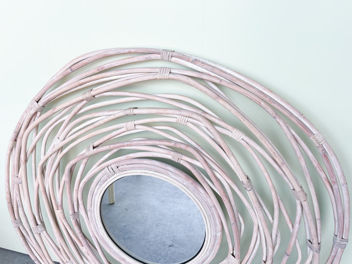 Coastal Chic Rattan Mirror