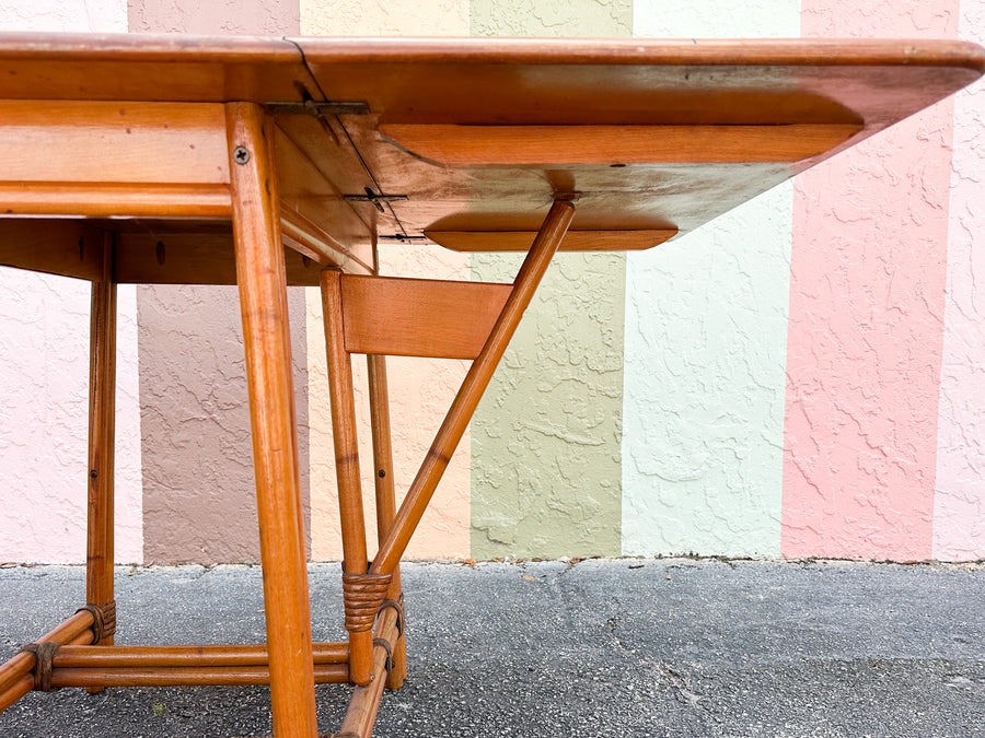 Heywood Wakefield Ashcraft Drop Leaf Dining Table