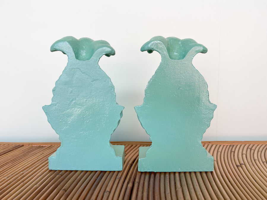 Pair of Cast Iron Pineapple Book Ends