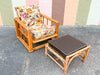 Warehouse Wednesday: Ficks Reed Rattan Lounge Chair and Ottoman