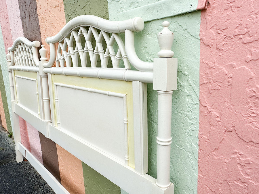 Palm Beach Chic Faux Bamboo King Headboard