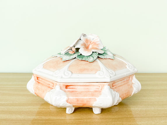 Floral Italian Ceramic Tureen