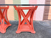 Coral Reefer Rattan Table