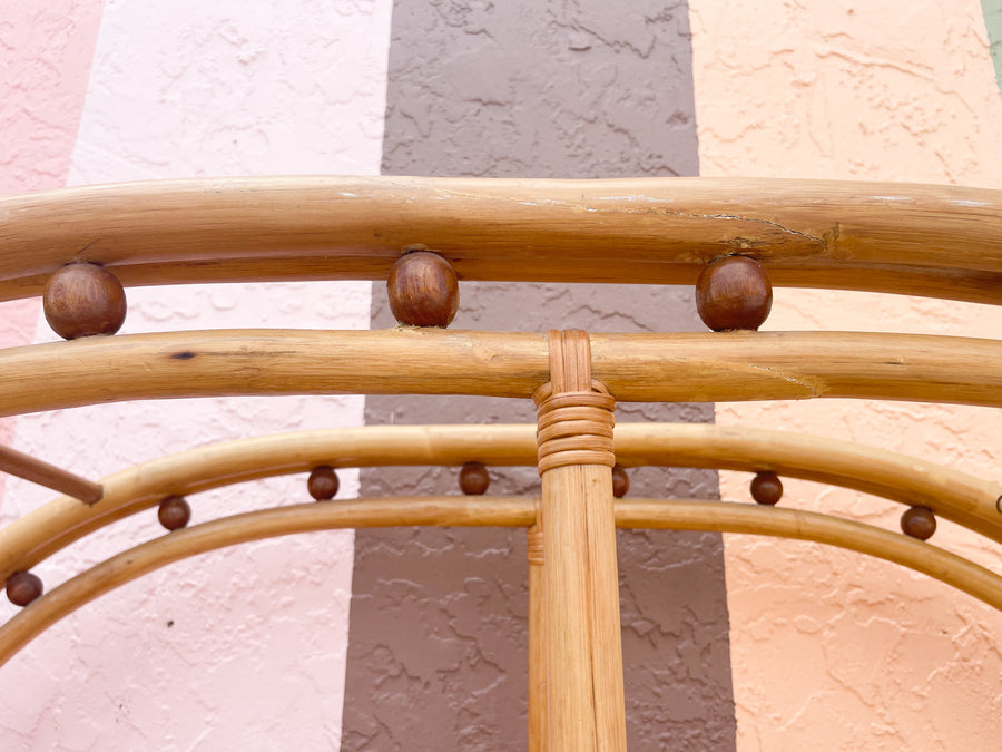 Old Florida Arch Rattan Etagere