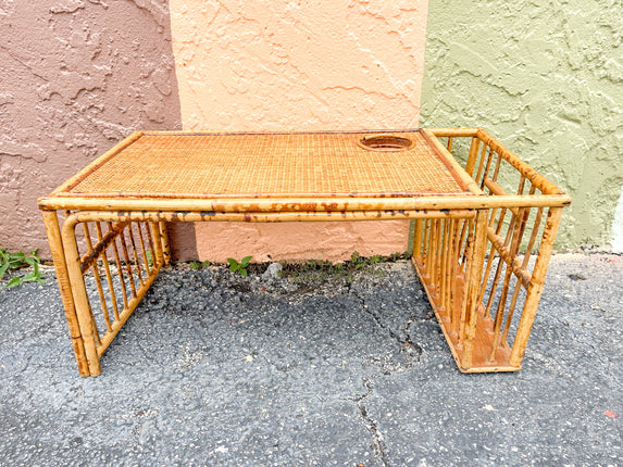 Tortoiseshell Rattan Breakfast Tray