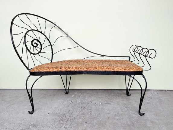 Wrought Iron Nautilus Bench