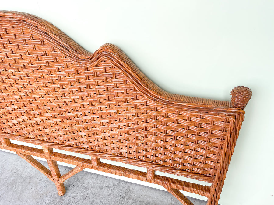Twisted Rattan King Headboard