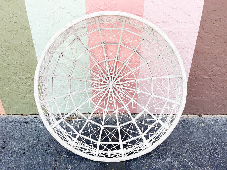 Pair of Fab Webspun Papasan Chairs