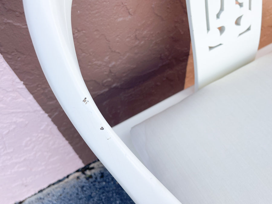 Pair of White Lacquered Ming Chairs
