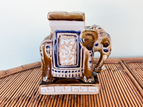 Petite Caramel Elephant Ash Tray