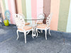 Palm Beach Chic Grotto Shell Back Outdoor Dining Set