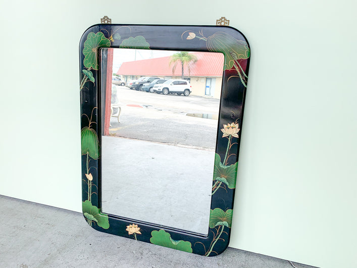 Painted Lotus Mirror