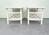 Pair of Ficks Reed Rattan Side Tables