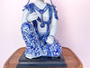 Fab Blue and White Buddha Lamp