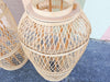 Pair of Large Rattan Lanterns