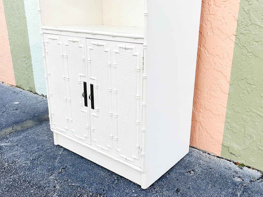 Palm Beach Chic Faux Bamboo Cabinets