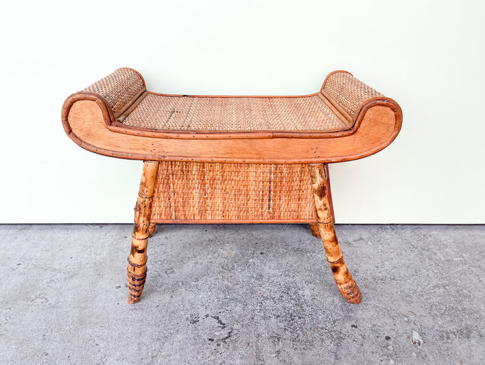 Cute Rattan Pagoda Foot Stool