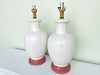 Warehouse Wednesday Sale: Pair of Large White Ceramic Ginger Jar Lamps