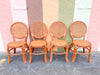 Set of Four Rattan Bistro Chairs