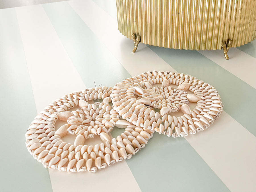 Pair of Bahamian Shell Trivets