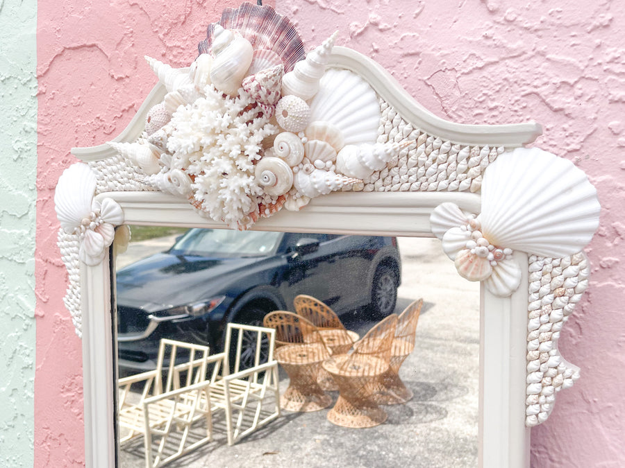 Unique Scallop Shell Mirror
