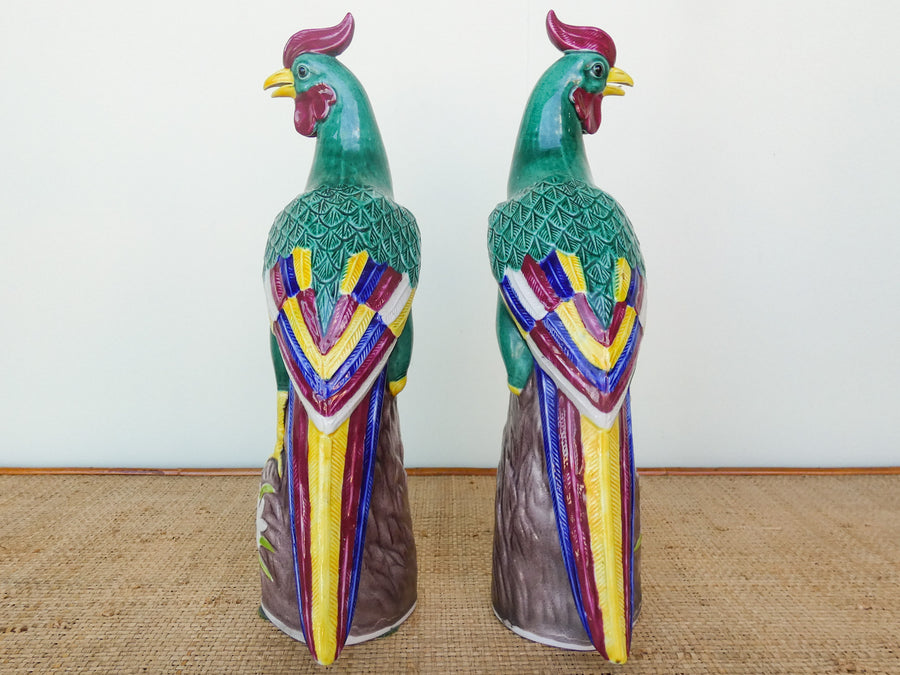 Pair of Festive Holiday Birds