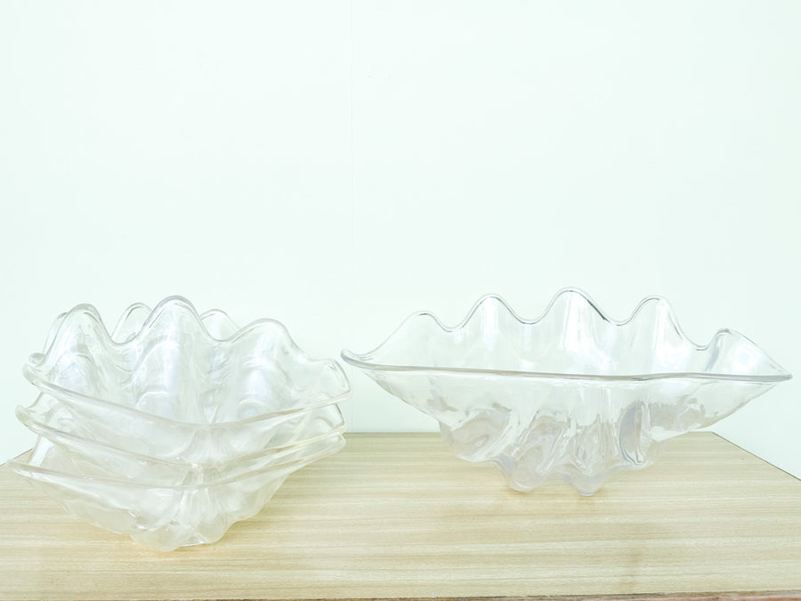 Acrylic Clam Bowl and Six Dishes
