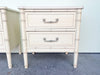 Pair of Henry Link Faux Bamboo Nightstands