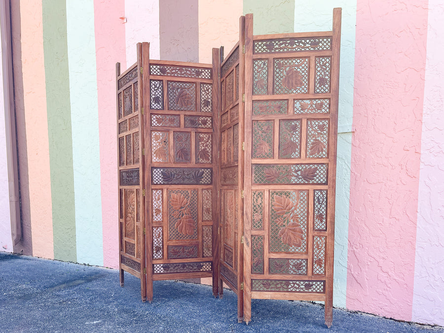 Moroccan Chic Four Panel Screen