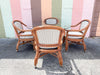 Coastal Pencil Reed Dining Table and Chairs