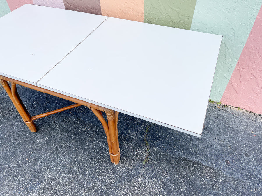 Ficks Reed Flip Top Rattan Game Table