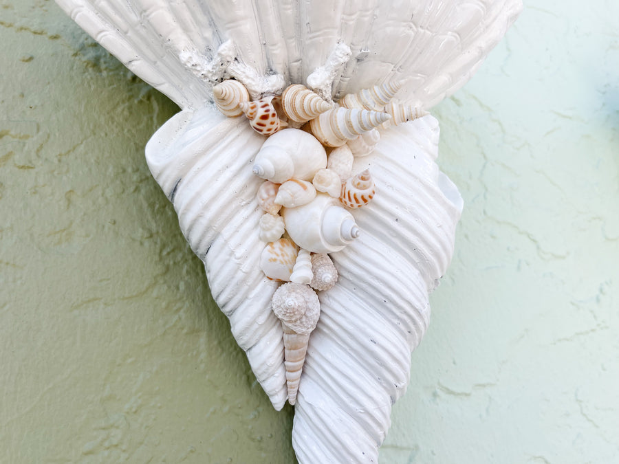 Pair of Shellgance Wall Sconces